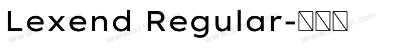 Lexend Regular字体转换